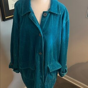 Newport News Vibrant Blue Corduroy Jacket